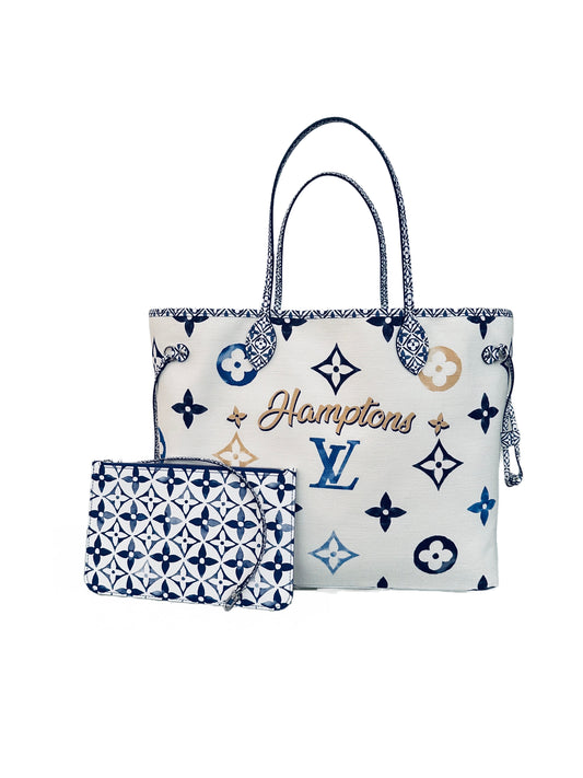 Louis Vuitton HAMPTONS By The Pool Neverfull GM Tote Bag Blue