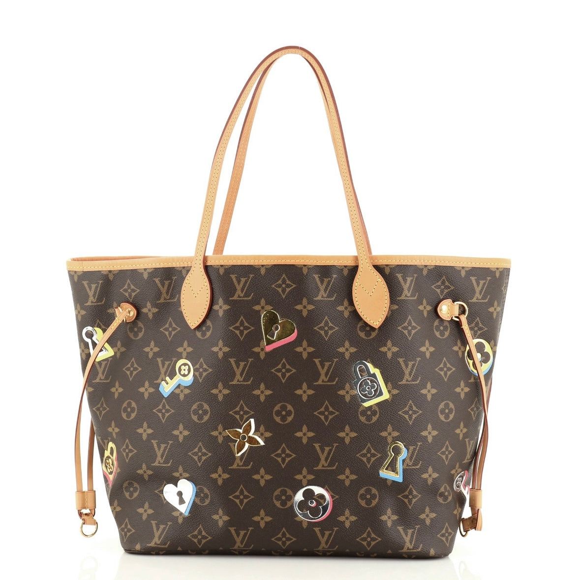 Louis Vuitton Neverfull NM Tote Limited Edition Love Lock Monogram Canvas MM