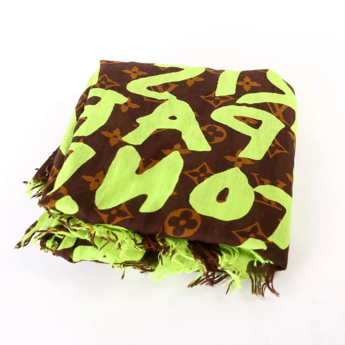 Louis Vuitton Stephen Sprouse Graffiti Scarf Green