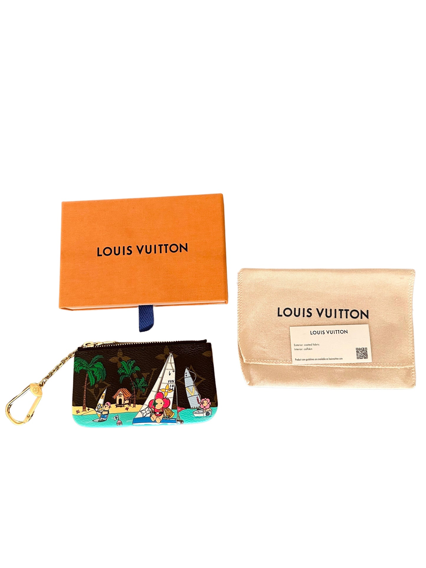 Louis Vuitton Key Pouch Clés Vivienne Sailing Christmas 2023 Holiday Animation