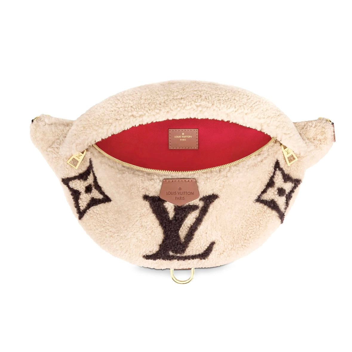 Louis Vuitton Monogram Teddy Fleece Shearling Bumbag Waist Bag