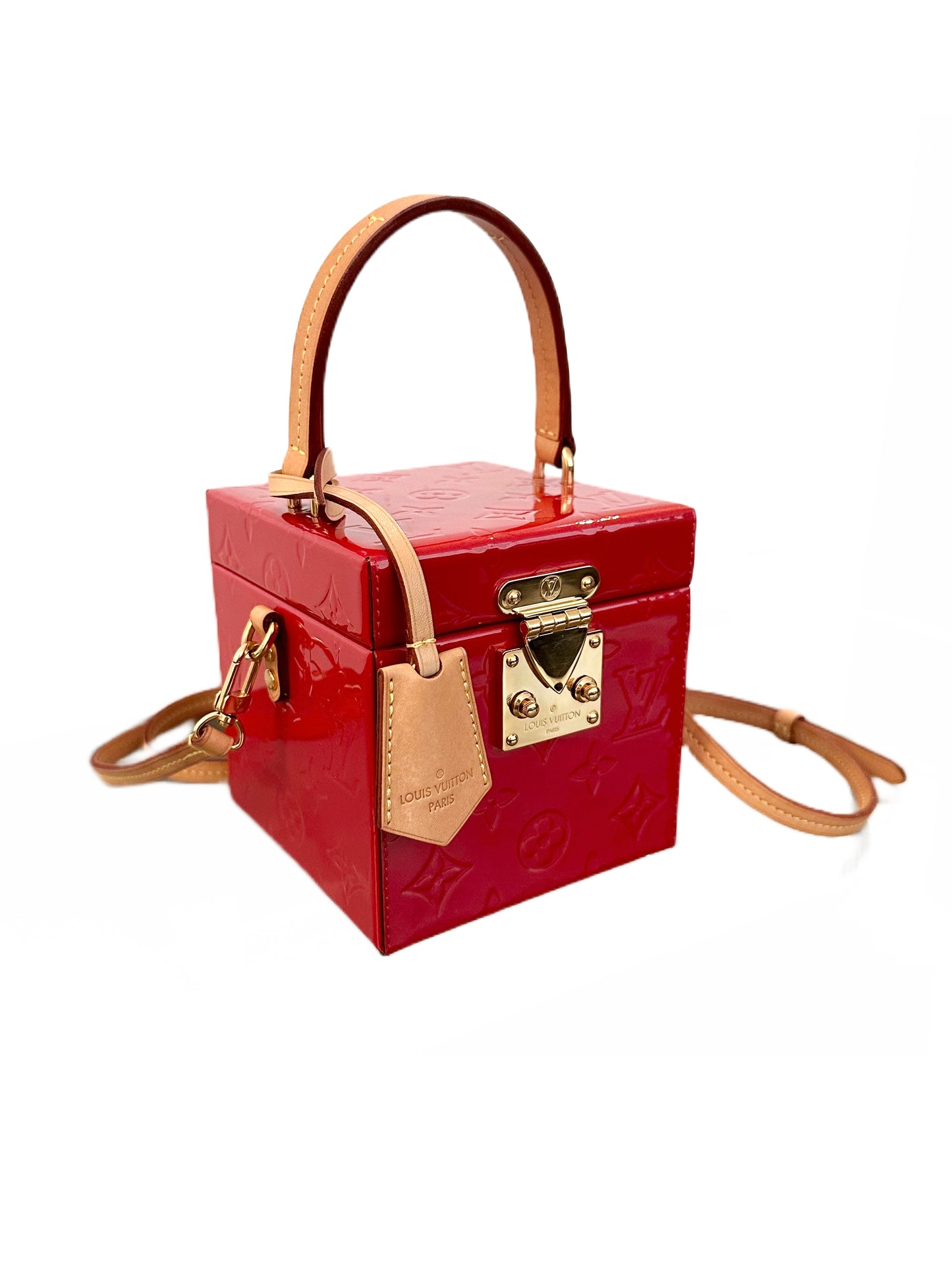 Louis Vuitton Monogram Vernis Bleecker Box Red