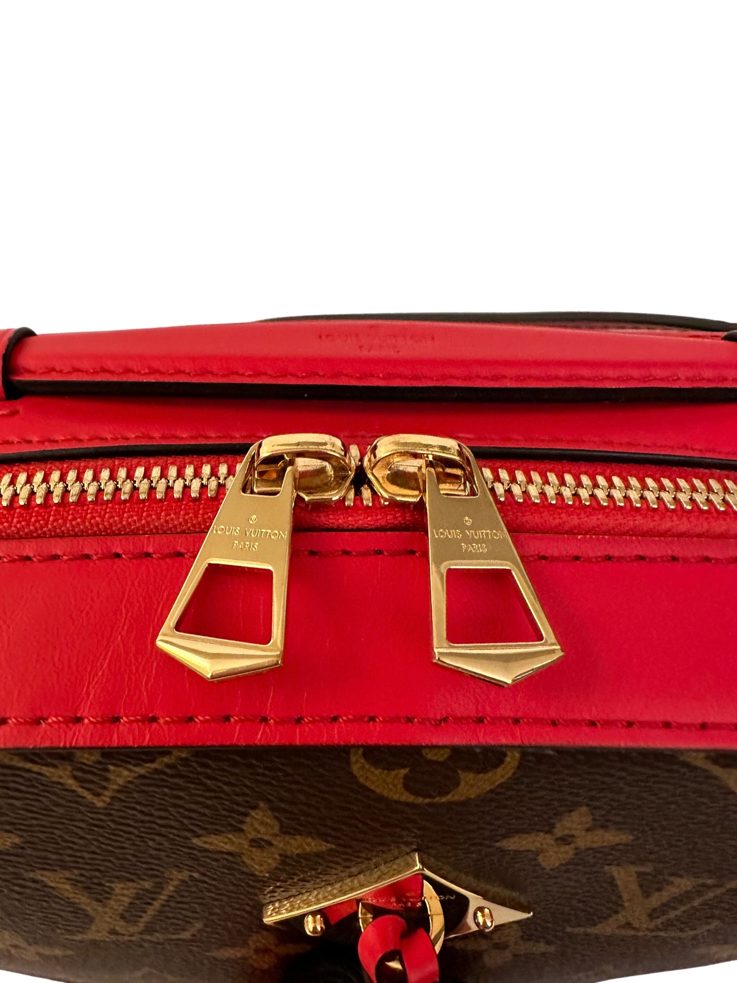 Louis Vuitton Saintonge Monogram Red Coquelicot