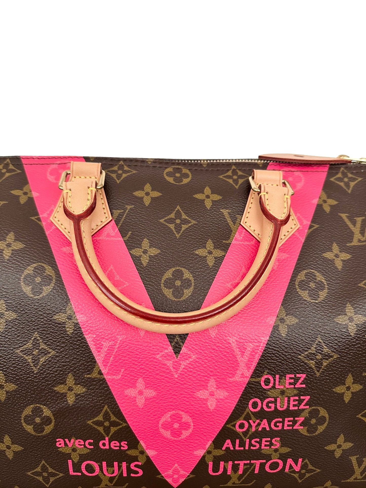 Louis Vuitton Speedy 30 V Voyage Grenade Monogram Pink Limited Edition