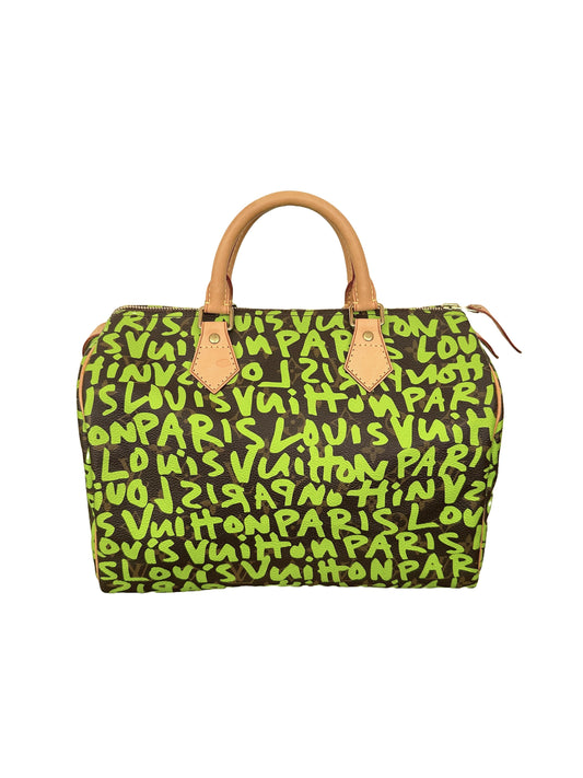 Louis Vuitton Stephen Sprouse Speedy 30 Monogram Graffiti Neon Green