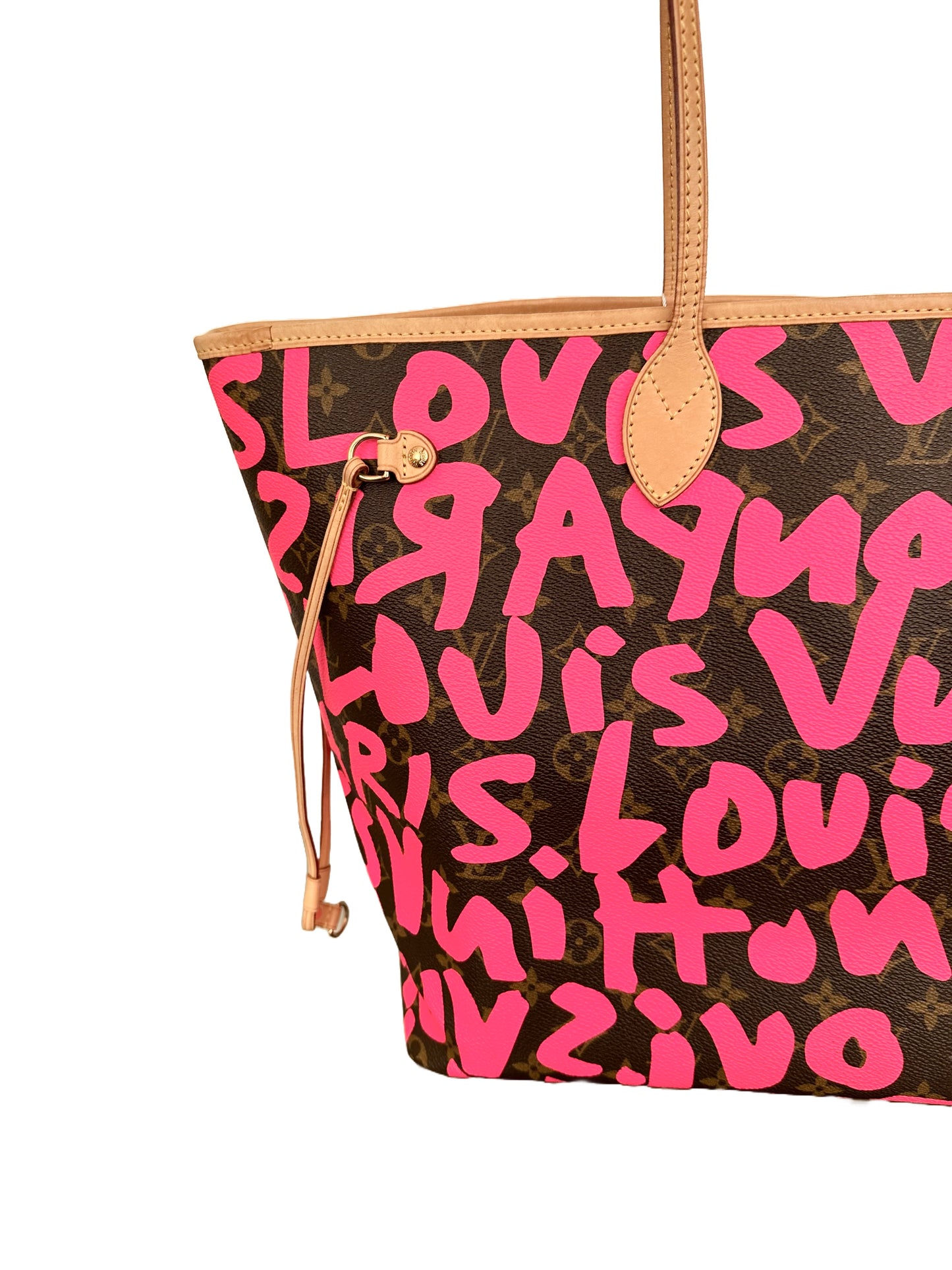 Louis Vuitton Stephen Sprouse Neverfull GM Graffiti Fuchsia Pink Limited Edition