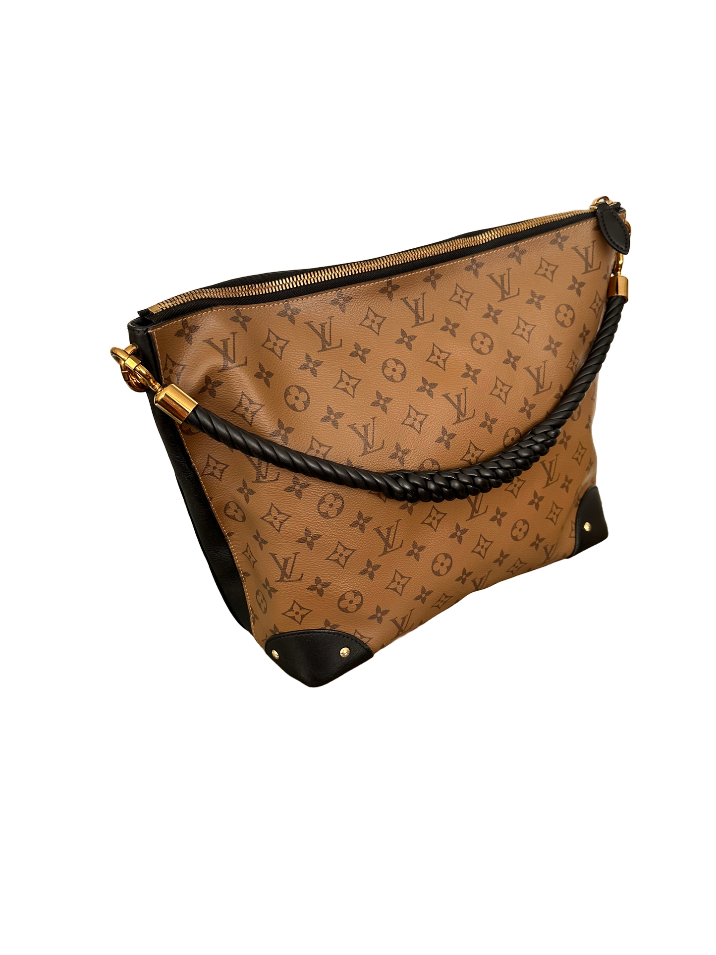 Louis Vuitton Triangle Softy Hobo Reverse Monogram