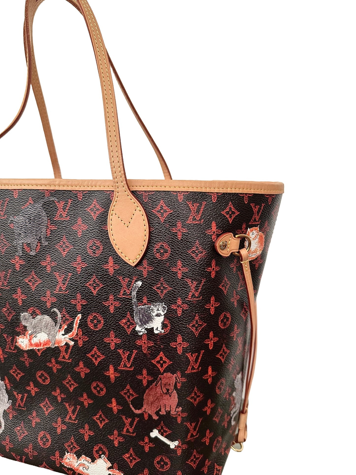 Louis Vuitton Grace Coddington Catogram Neverfull MM Limited Edition