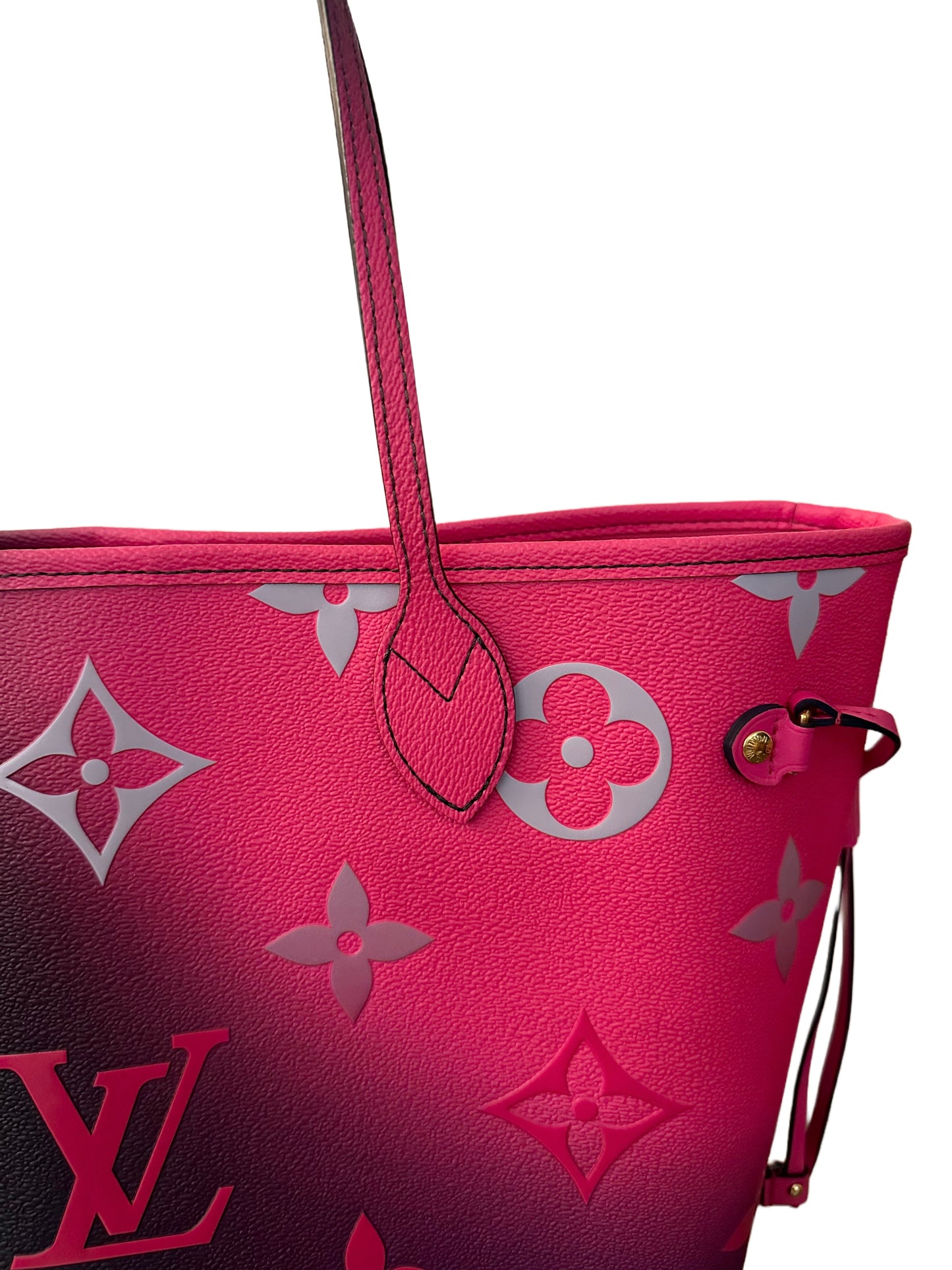 Louis Vuitton Neverfull MM Midnight Fuchsia Spring in the City