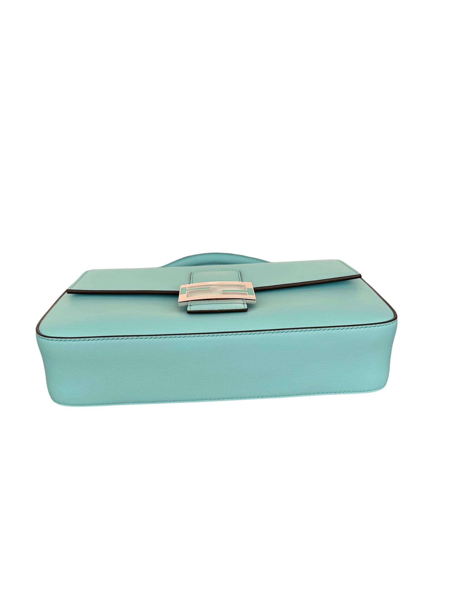 Tiffany x FENDI Medium Baguette in Tiffany Blue Leather and Sterling Silver