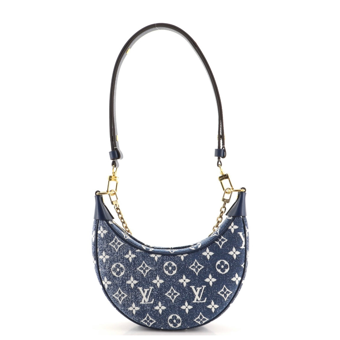 Louis Vuitton Loop Blue Denim Monogram Hobo Shoulder Bag Limited Edition