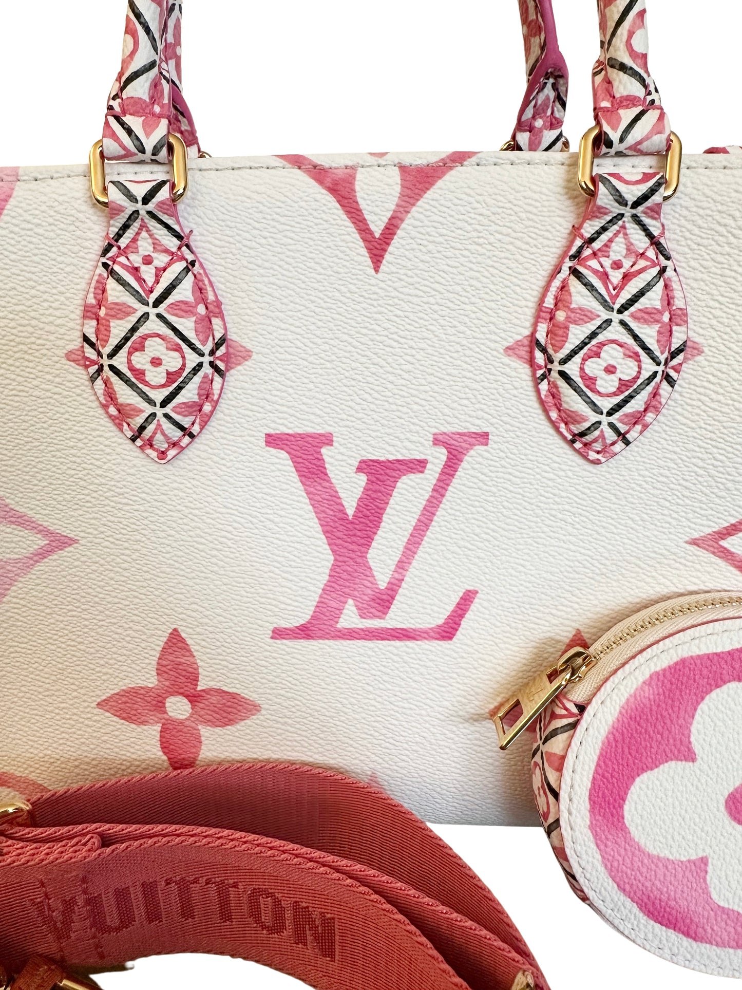 Louis Vuitton OnTheGo PM By The Pool Rose Pink