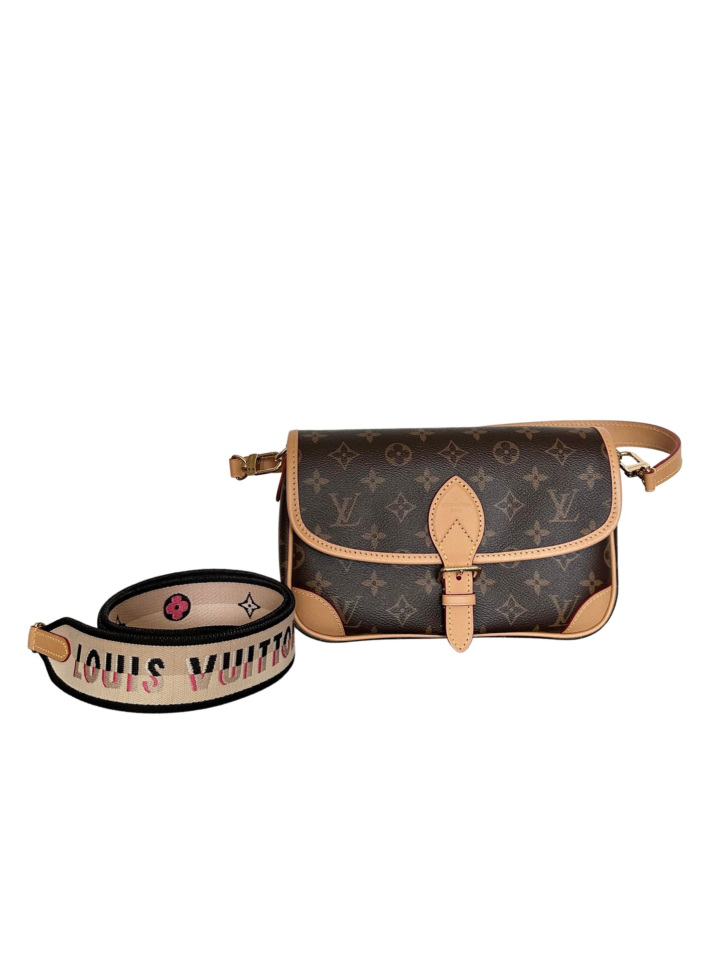 Louis Vuitton Diane Shoulder Bag Monogram Black