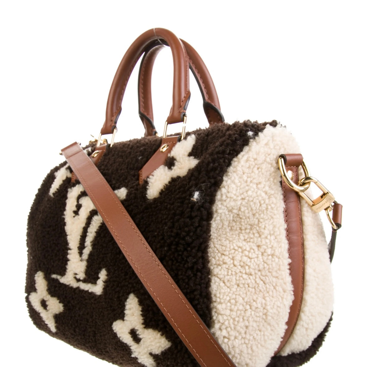 Louis Vuitton Speedy 25 Teddy Fleece Shearling