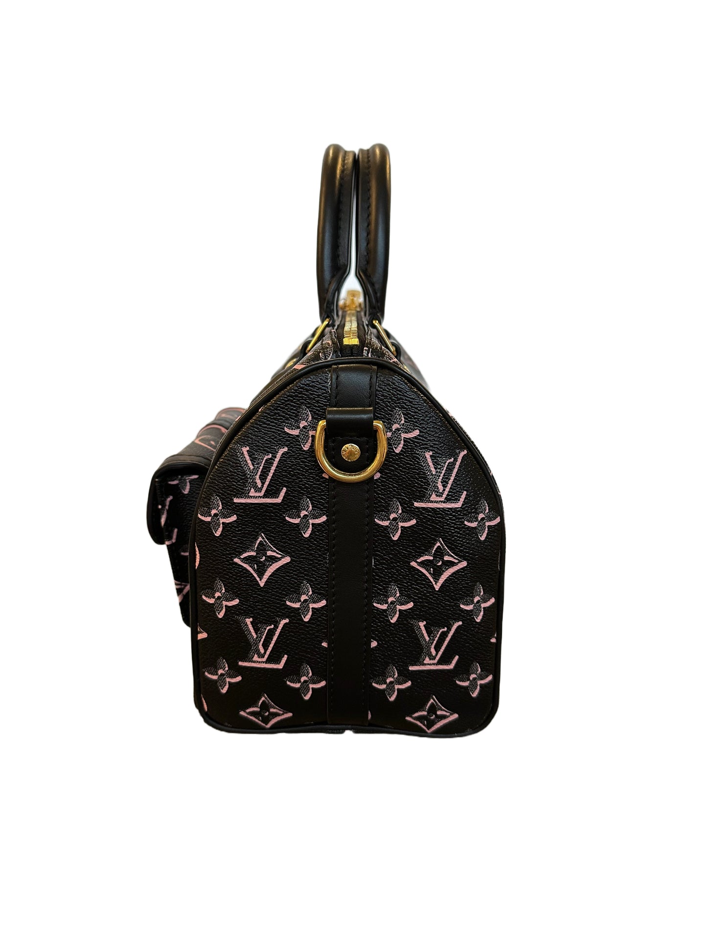 Louis Vuitton Fall for You Speedy Bandouliere 25 Watercolor Black Pink