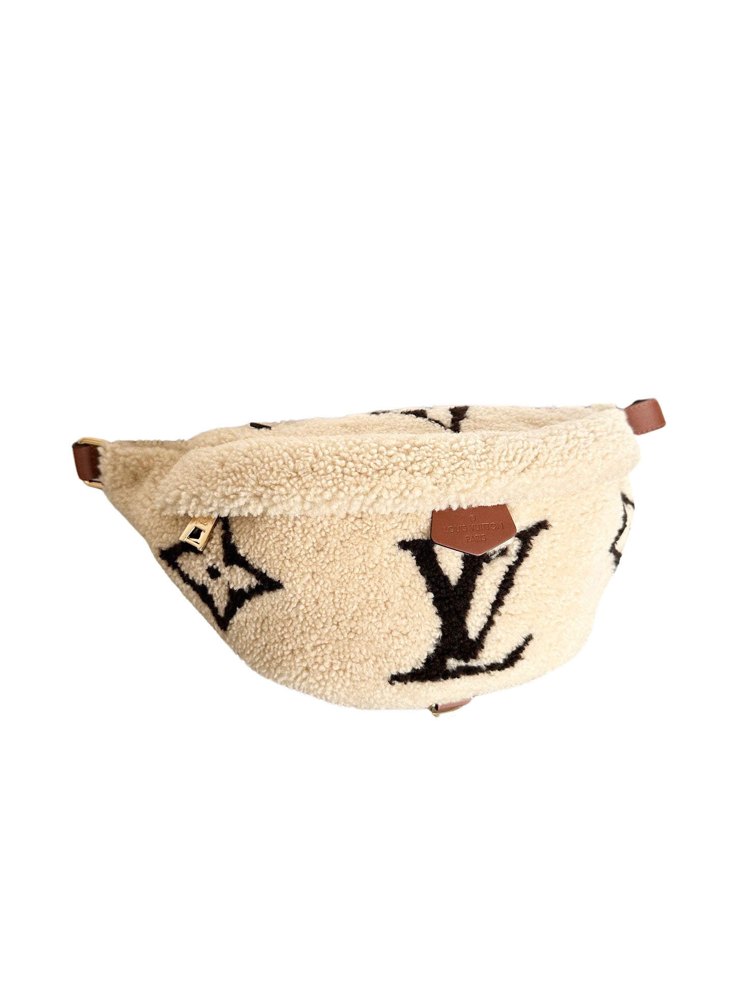 Louis Vuitton Monogram Teddy Fleece Shearling Bumbag Waist Bag