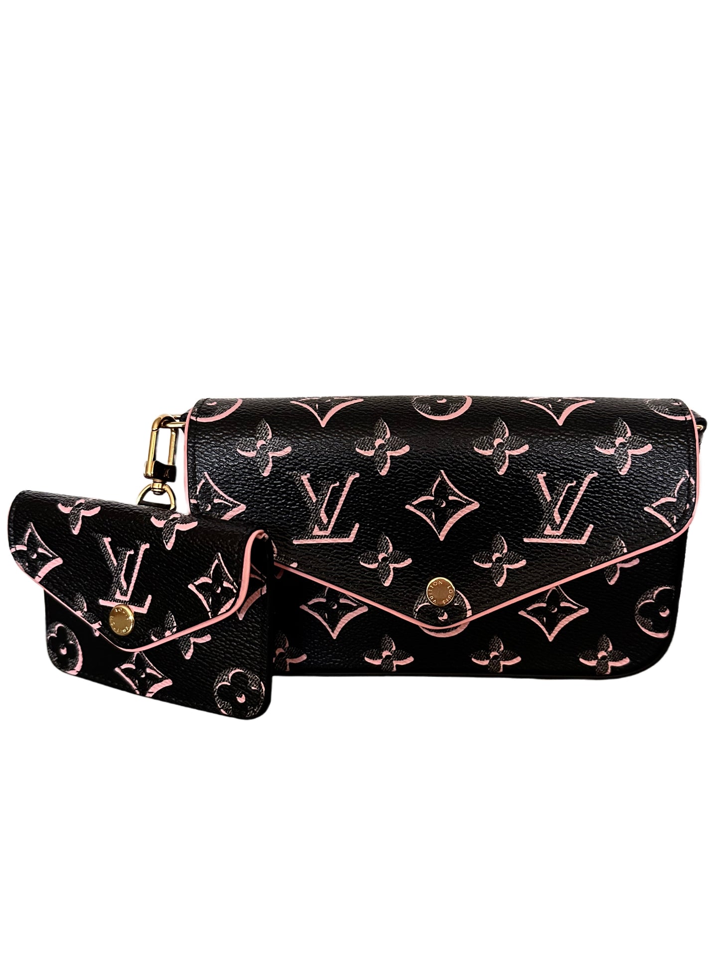 Louis Vuitton Fall For You Felicie Strap And Go Bag Black Pink