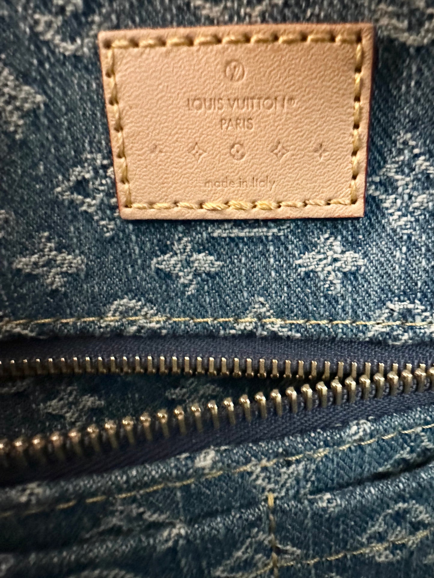 Louis Vuitton CarryAll MM Monogram Denim Remix