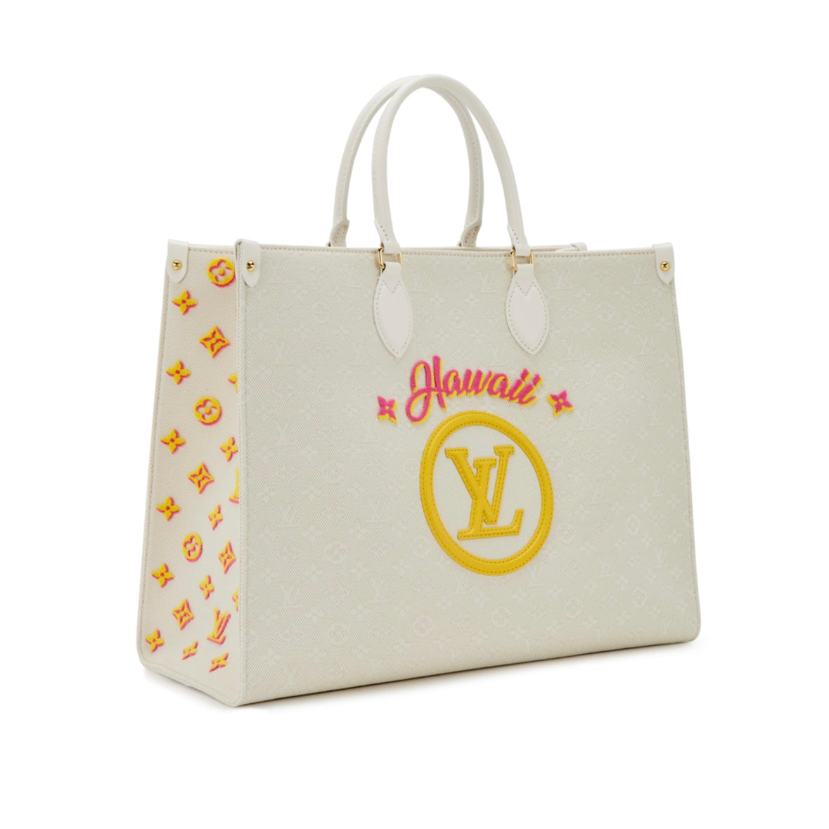 Louis Vuitton Onthego GM Tote Bag Hawaii Monogram Jacquard Limited Edition