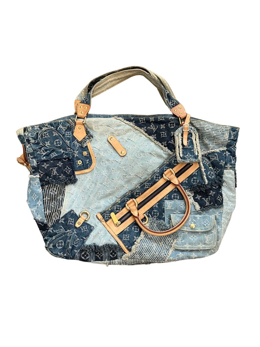 Louis Vuitton Monogram Denim Patchwork Cabby Tote