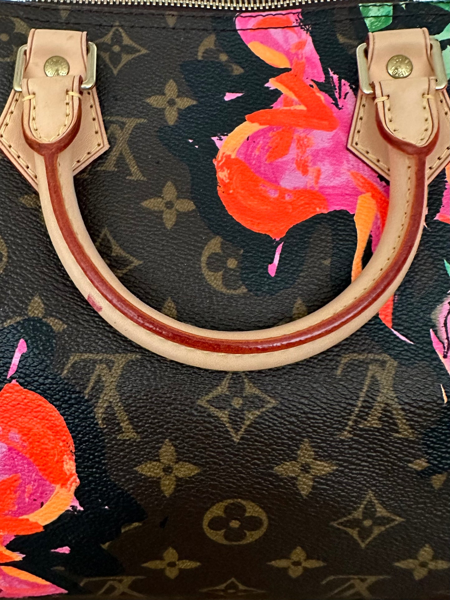 Louis Vuitton Speedy 30 Monogram Stephen Sprouse Roses