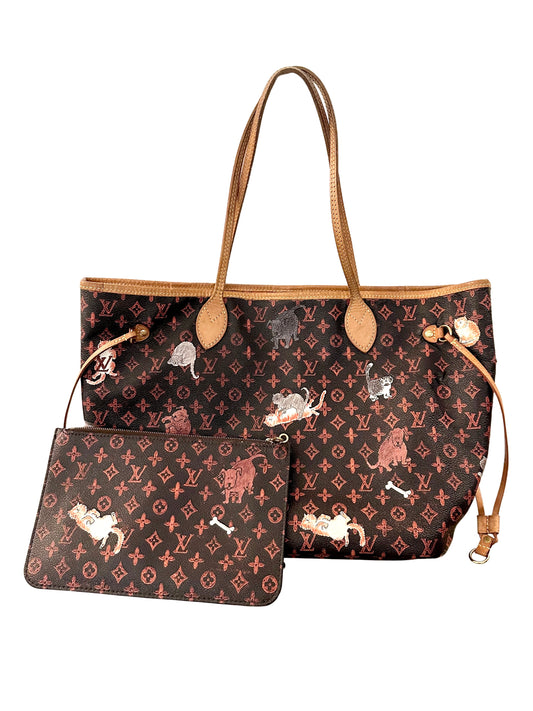 Louis Vuitton Grace Coddington Catogram Neverfull MM Limited Edition