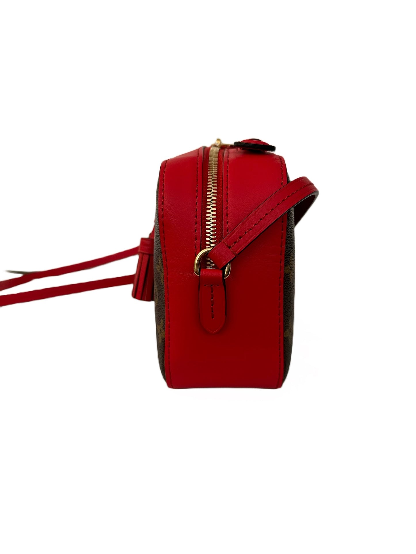 Louis Vuitton Saintonge Monogram Red Coquelicot