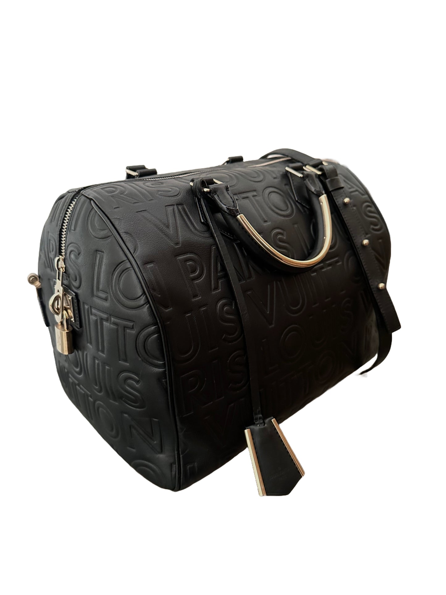 Louis Vuitton Speedy Cube 30 Embossed Black