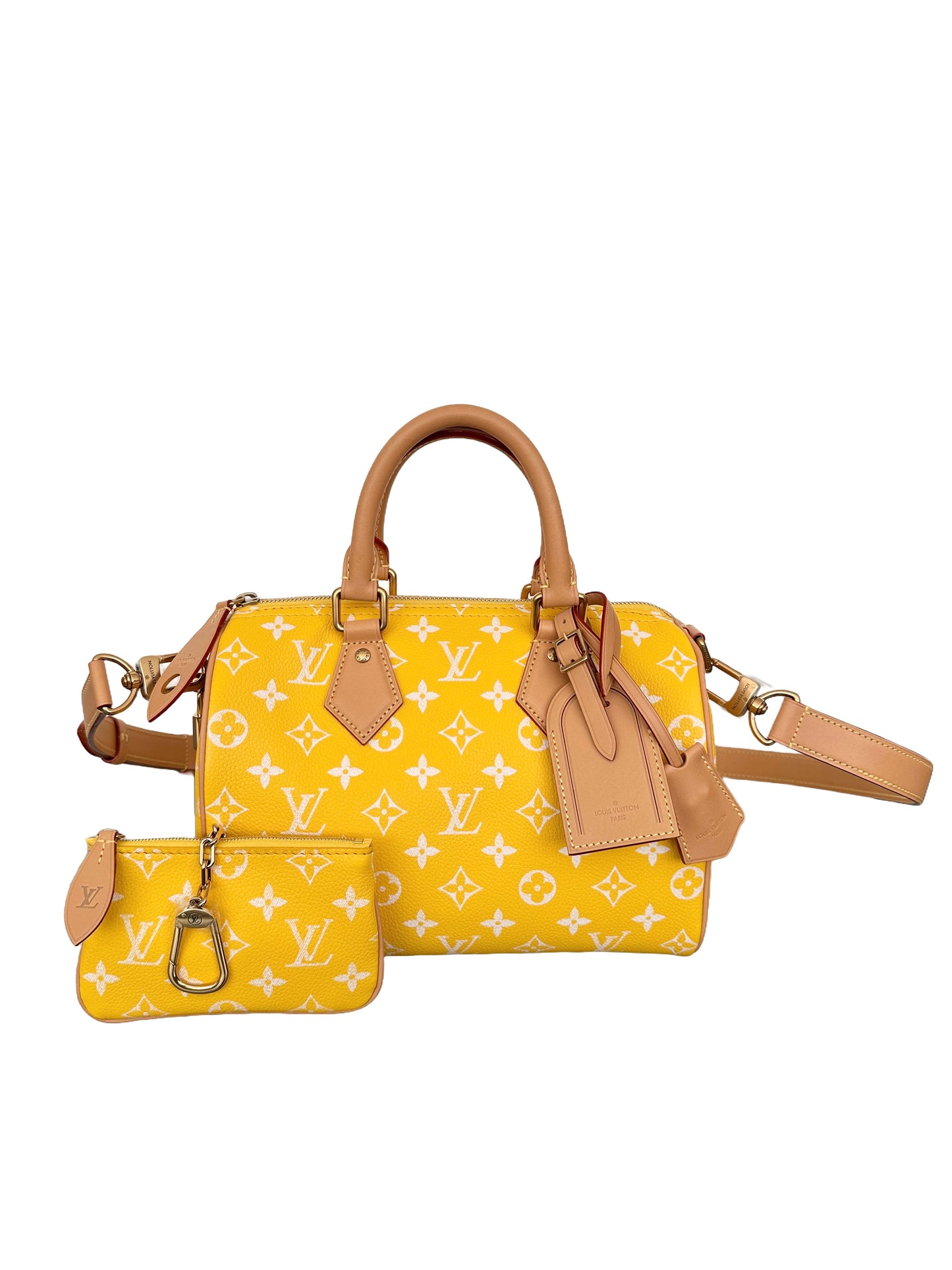 Louis Vuitton x Pharrell Williams Speedy P9 Bandoulière 25 Jaune Yellow Runway