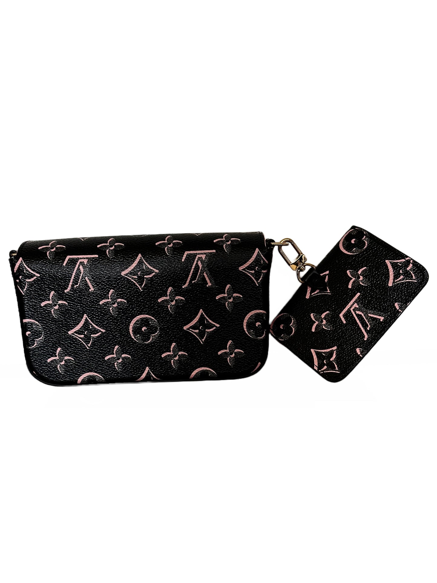 Louis Vuitton Fall For You Felicie Strap And Go Bag Black Pink