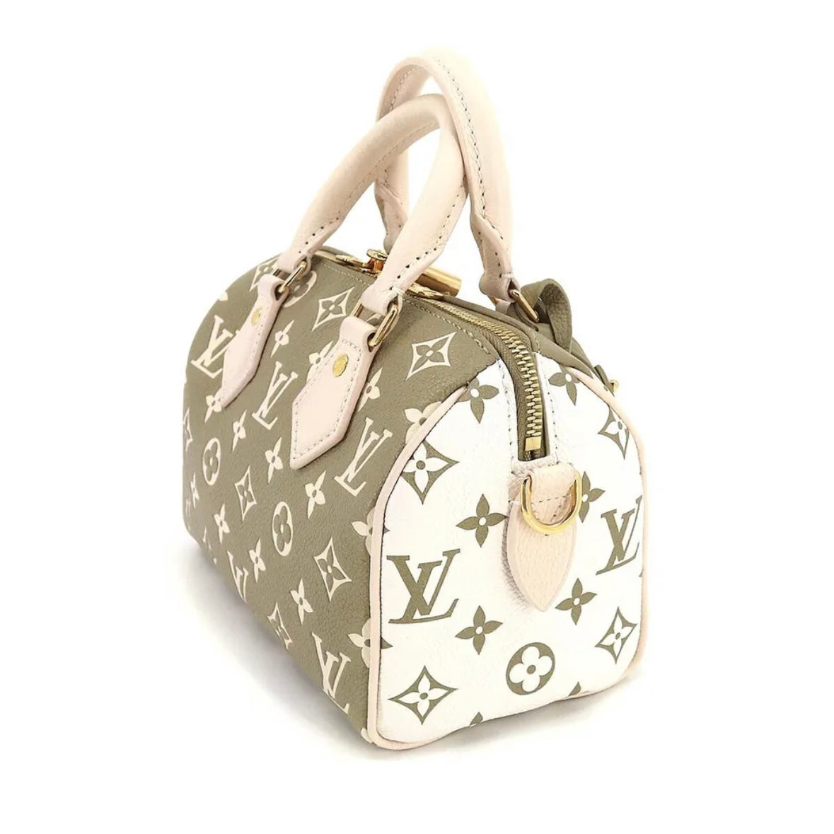 Louis Vuitton Spring In The City Speedy Bandouliere 20 Khaki White Beige