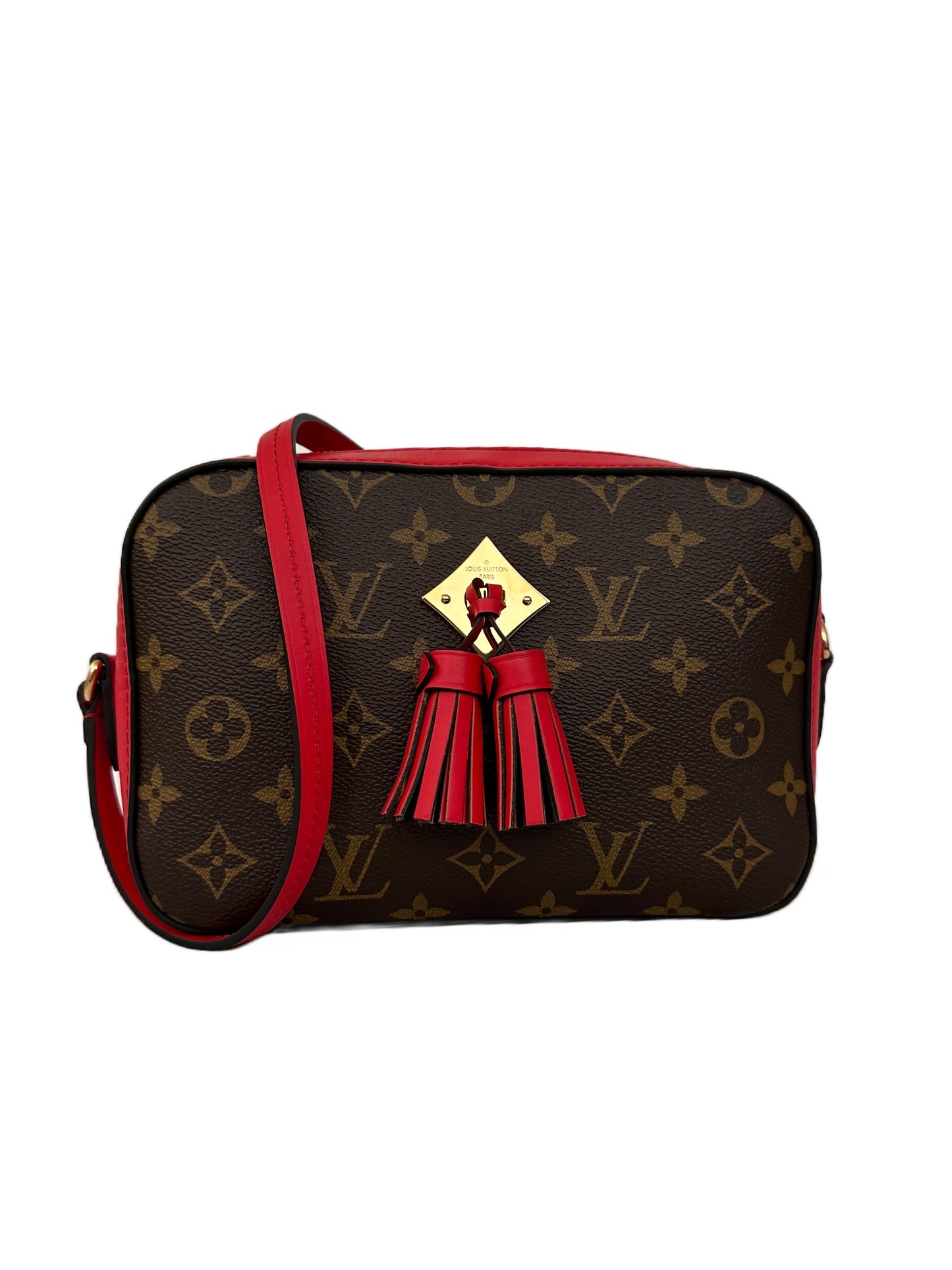 Louis Vuitton Saintonge Monogram Red Coquelicot