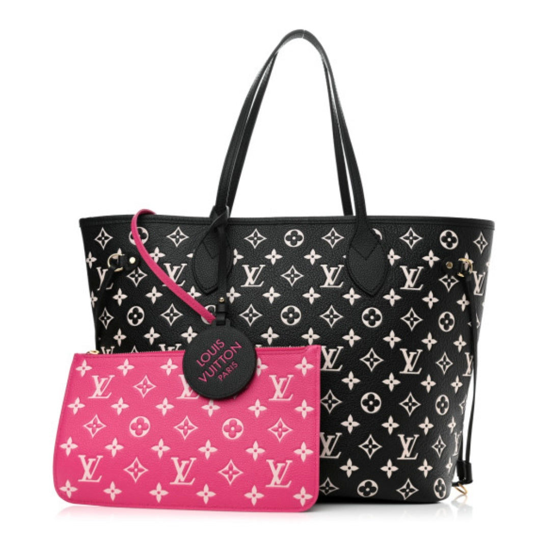 Louis Vuitton Spring in the City Neverfull MM in Black White Pink