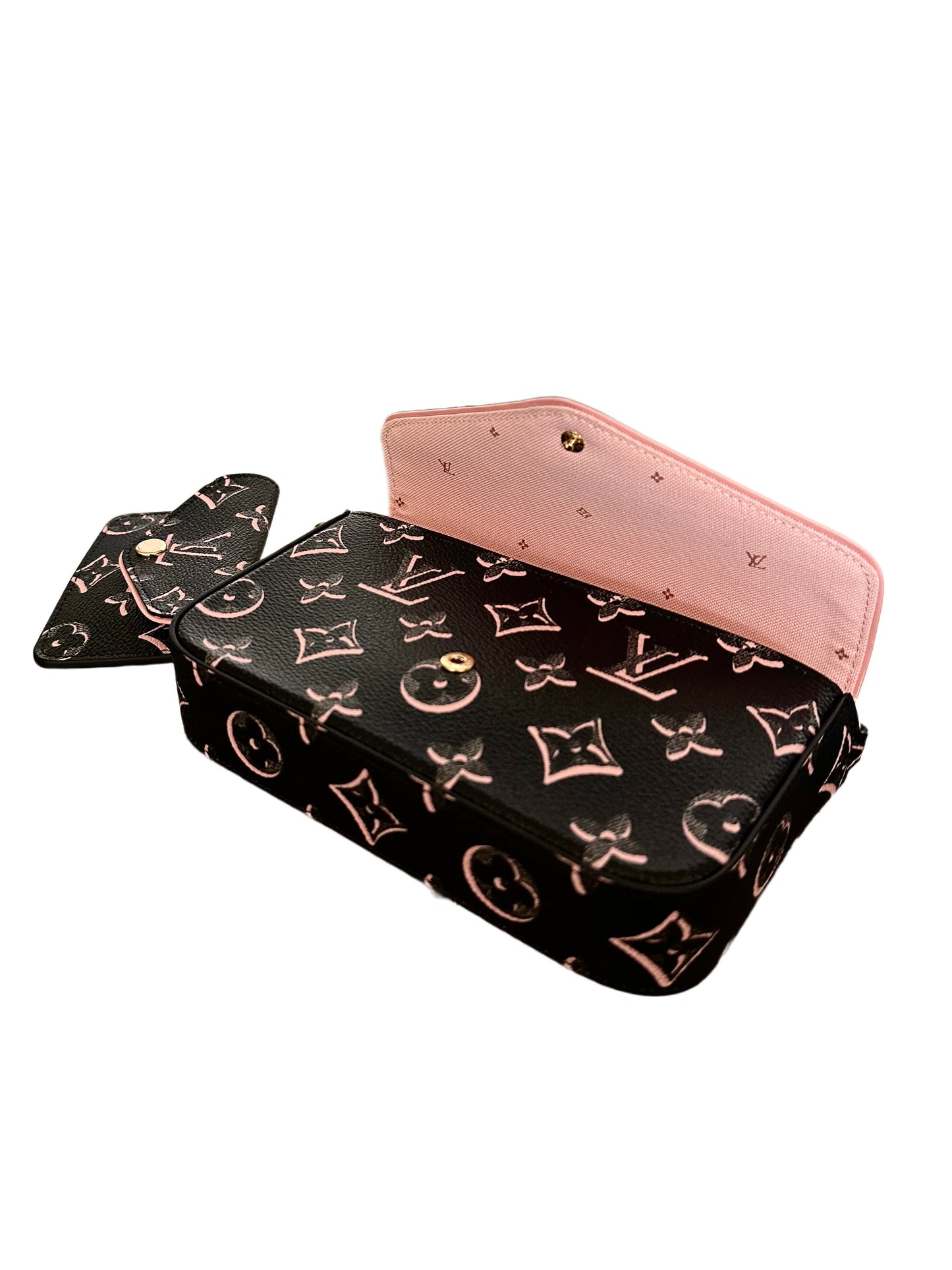 Louis Vuitton Fall For You Felicie Strap And Go Bag Black Pink