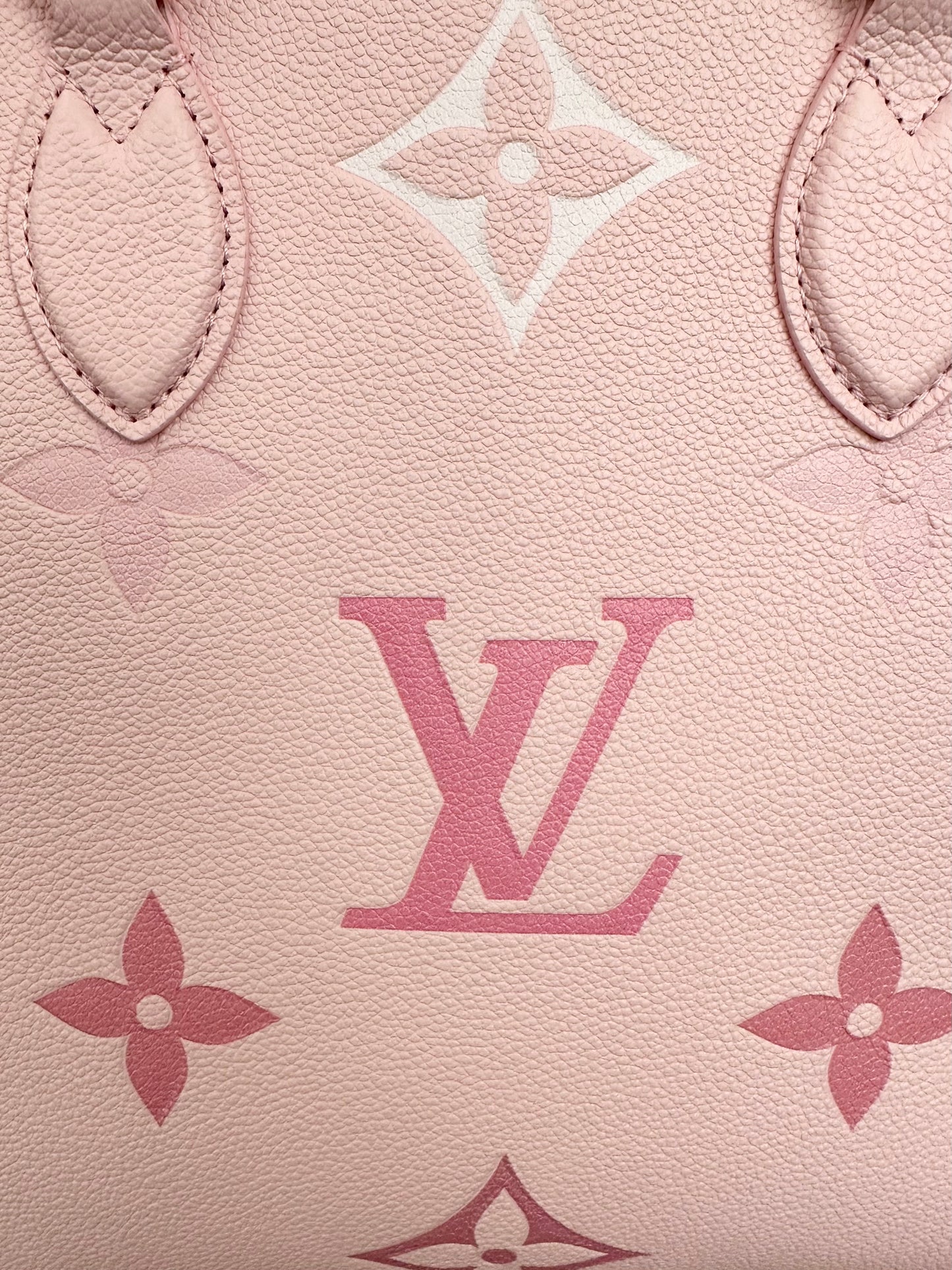 Louis Vuitton Onthego MM By The Pool Empreinte Giant Degrade Rose Gradient Pink