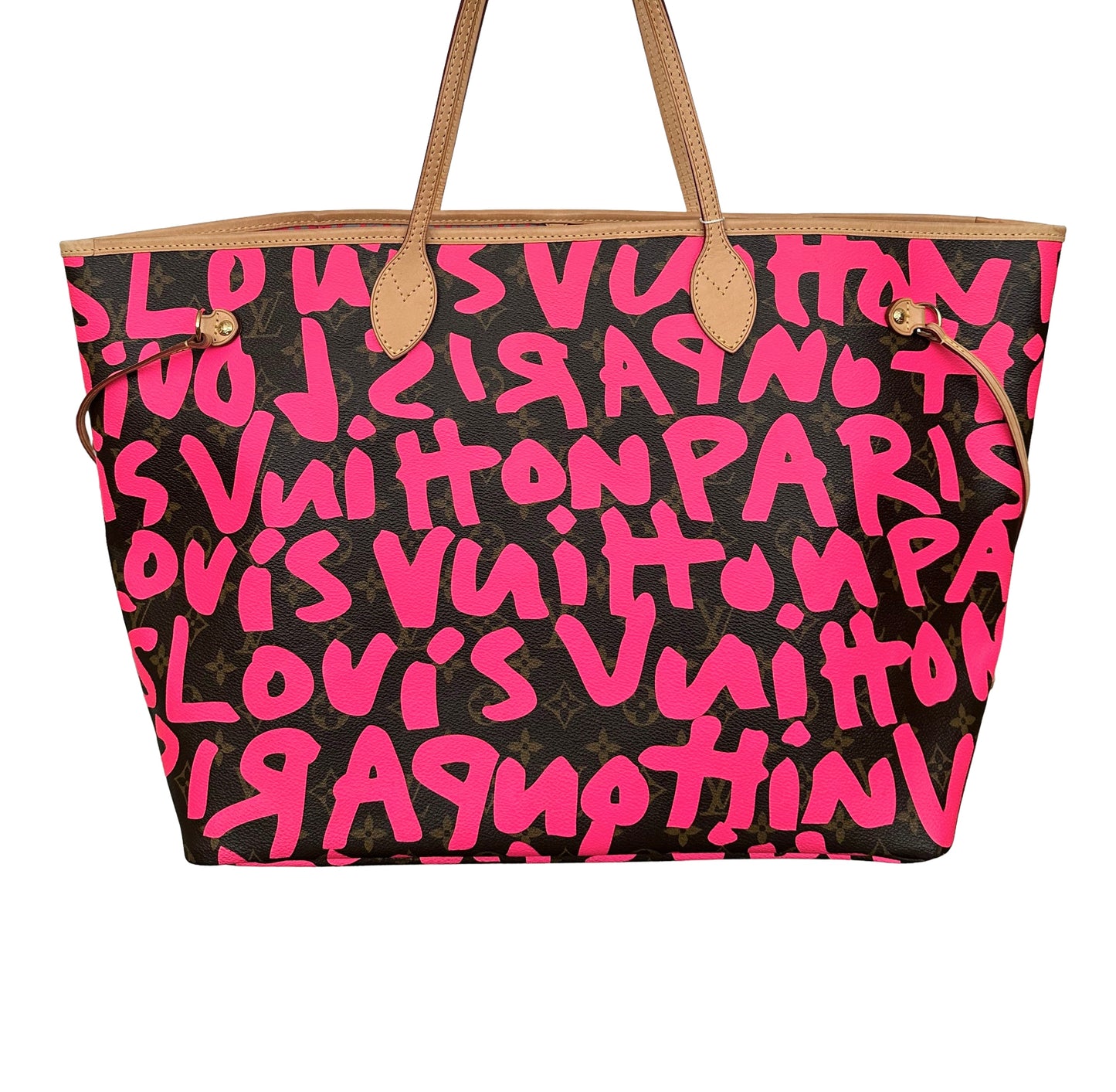 Louis Vuitton Stephen Sprouse Neverfull GM Graffiti Fuchsia Pink Limited Edition