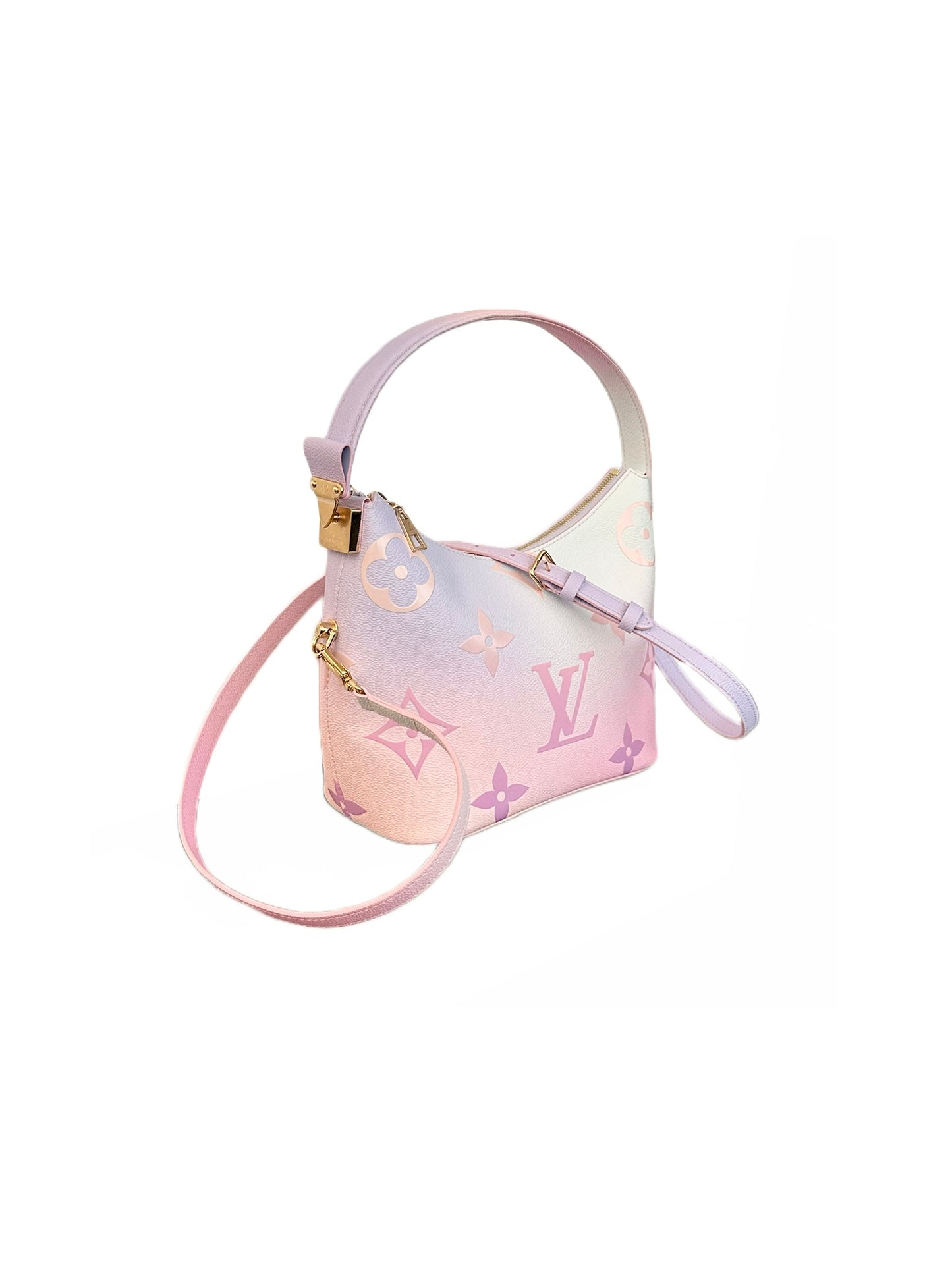 Louis Vuitton Spring In The City Marshmallow Hobo PM Monogram Giant Sunrise Pastel