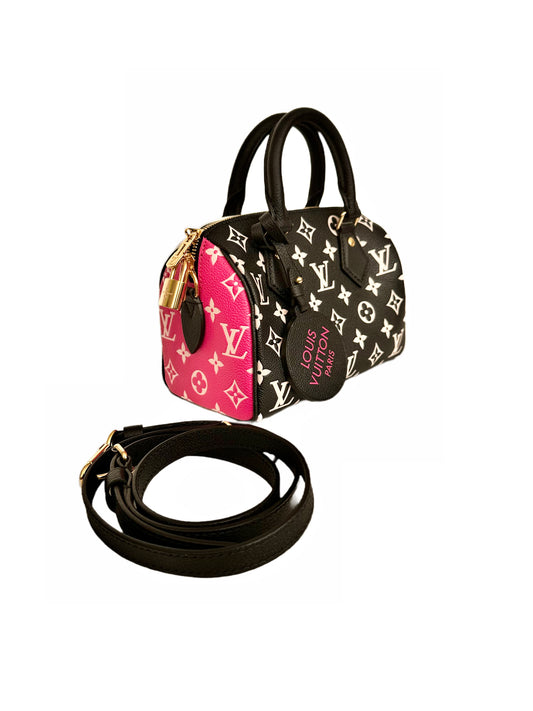 Louis Vuitton Spring In The City Speedy Bandouliere 20 Black White Pink