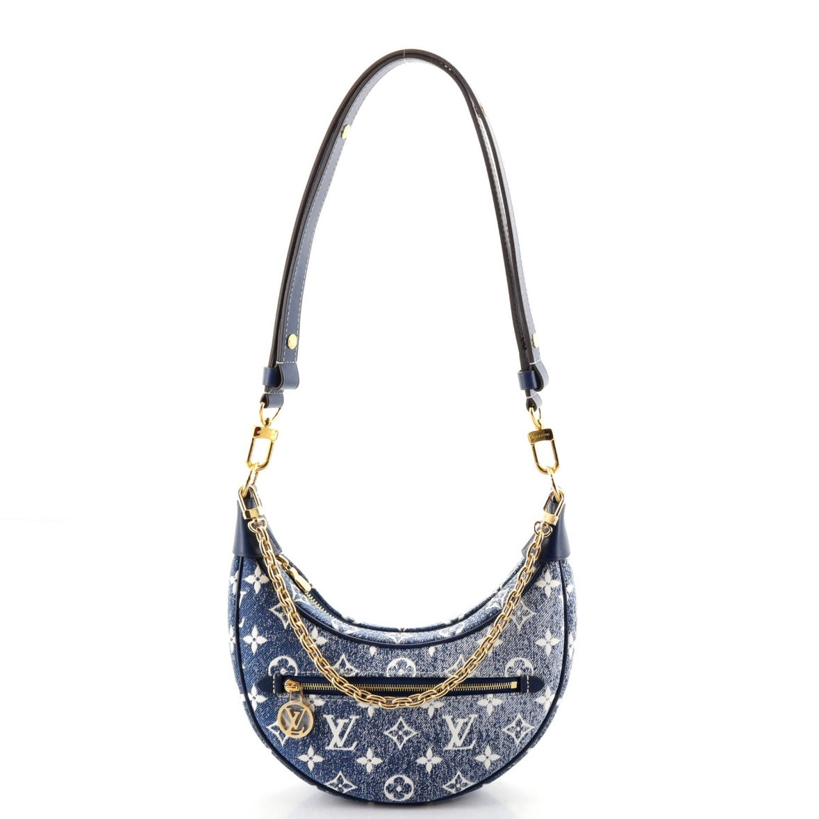 Louis Vuitton Loop Blue Denim Monogram Hobo Shoulder Bag Limited Edition