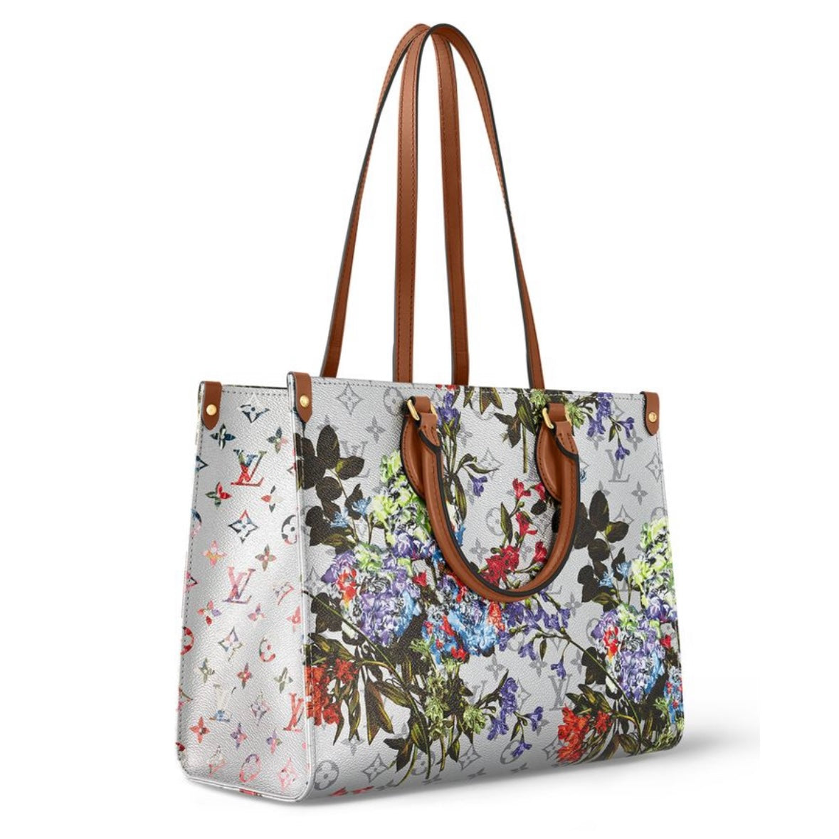 Louis Vuitton LV Garden OnTheGo MM Silver Metallic Iridescent