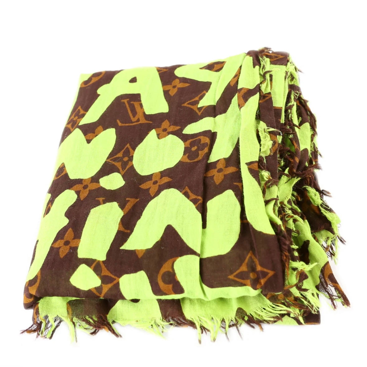 Louis Vuitton Stephen Sprouse Graffiti Scarf Green