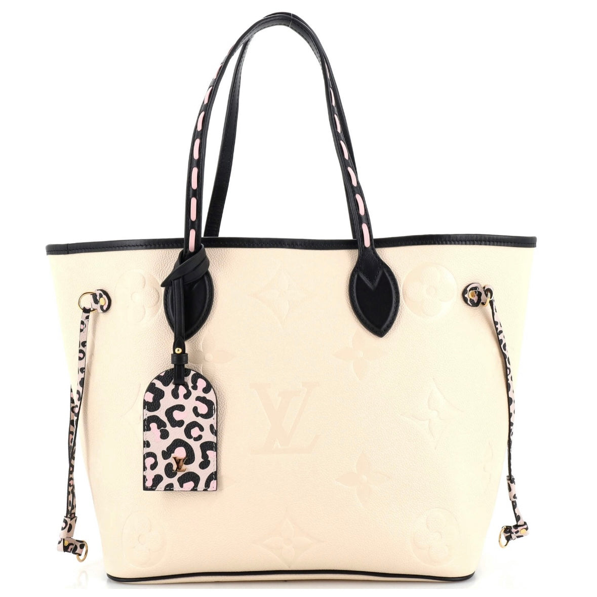 Louis Vuitton Wild At Heart Neverfull MM Ivory Cream Empreinte Giant