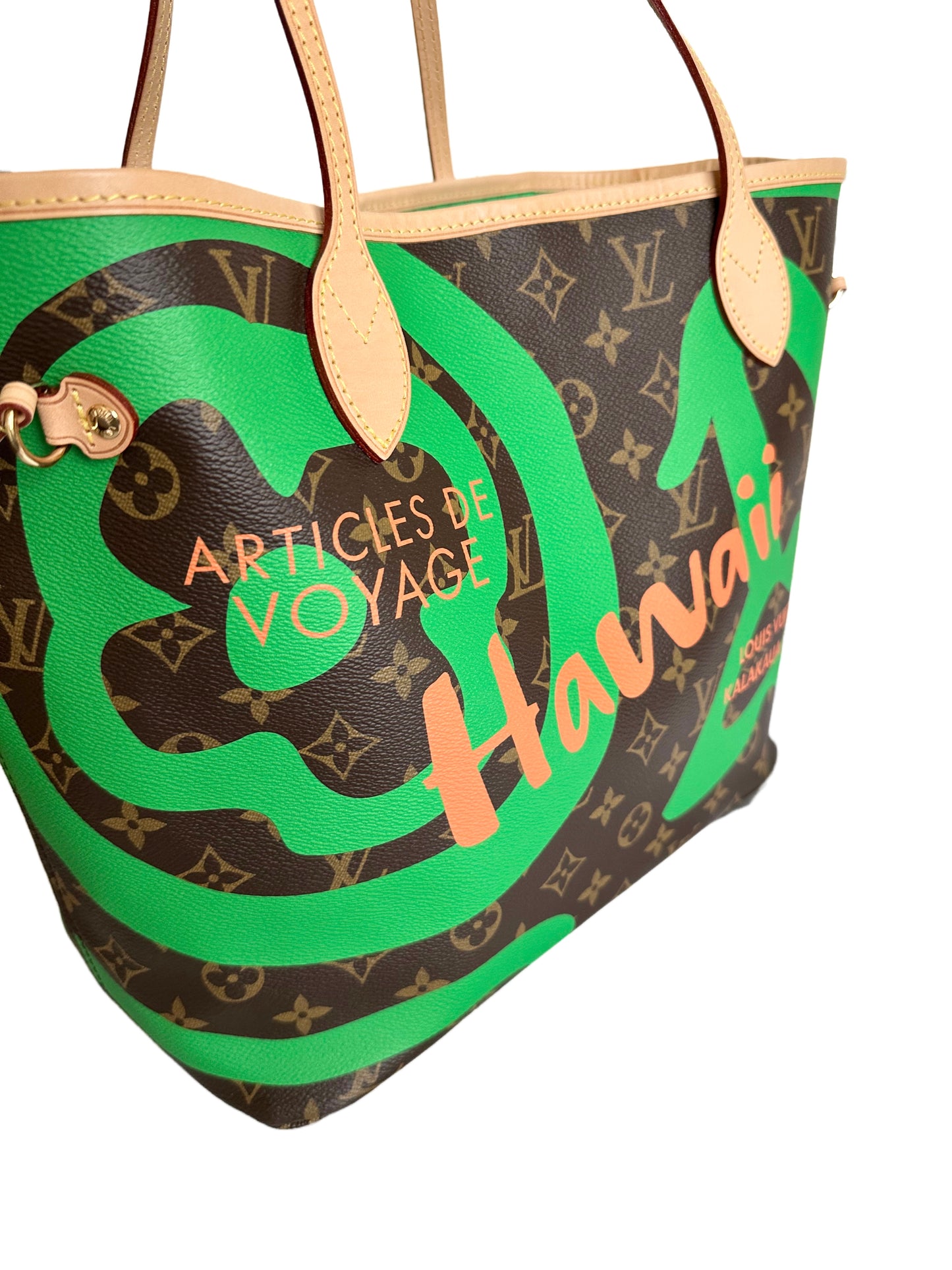 Louis Vuitton Tahitienne Cities Neverfull MM Hawaii Monogram Canvas Green