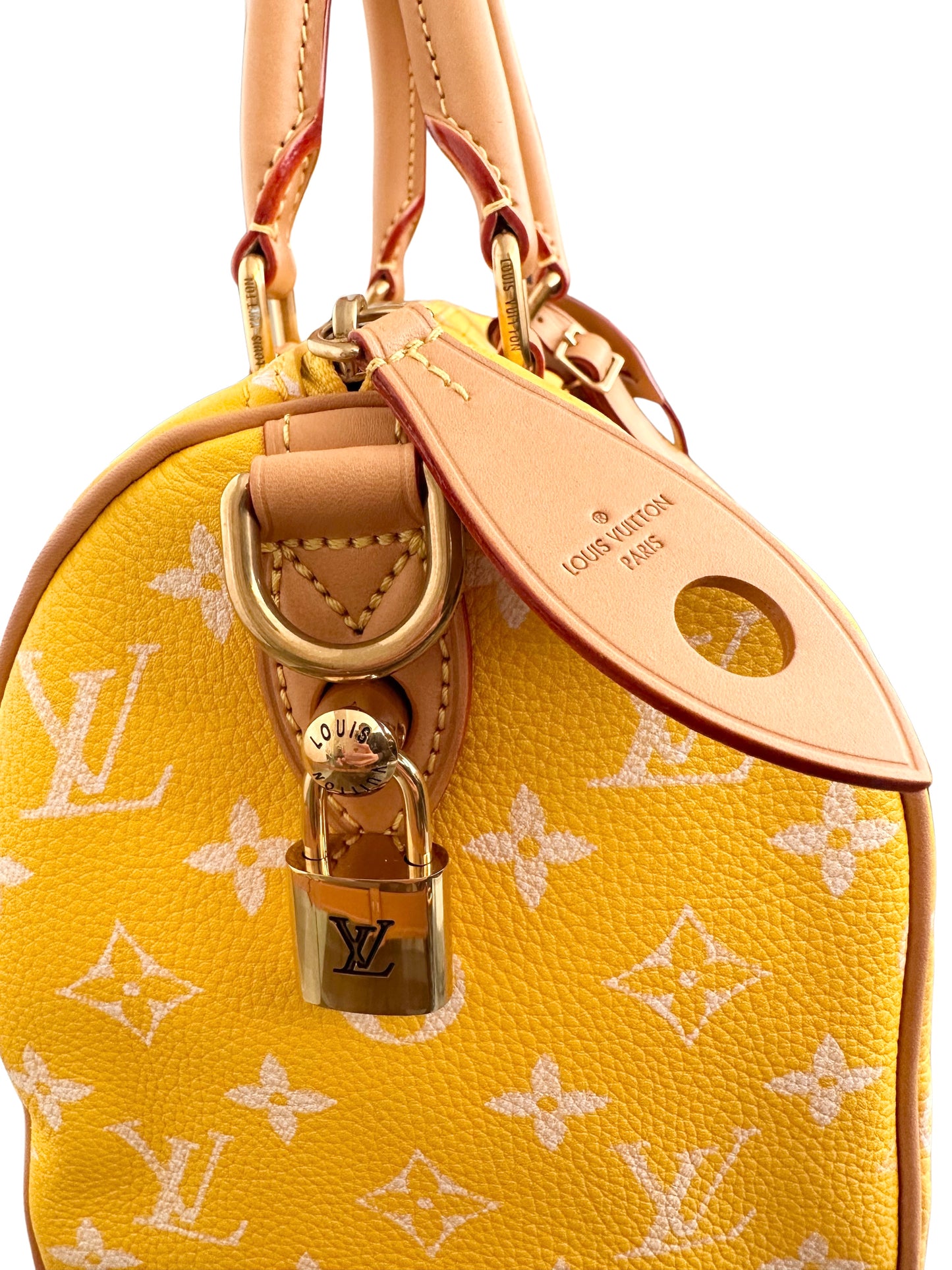 Louis Vuitton x Pharrell Williams Speedy P9 Bandoulière 25 Jaune Yellow Runway