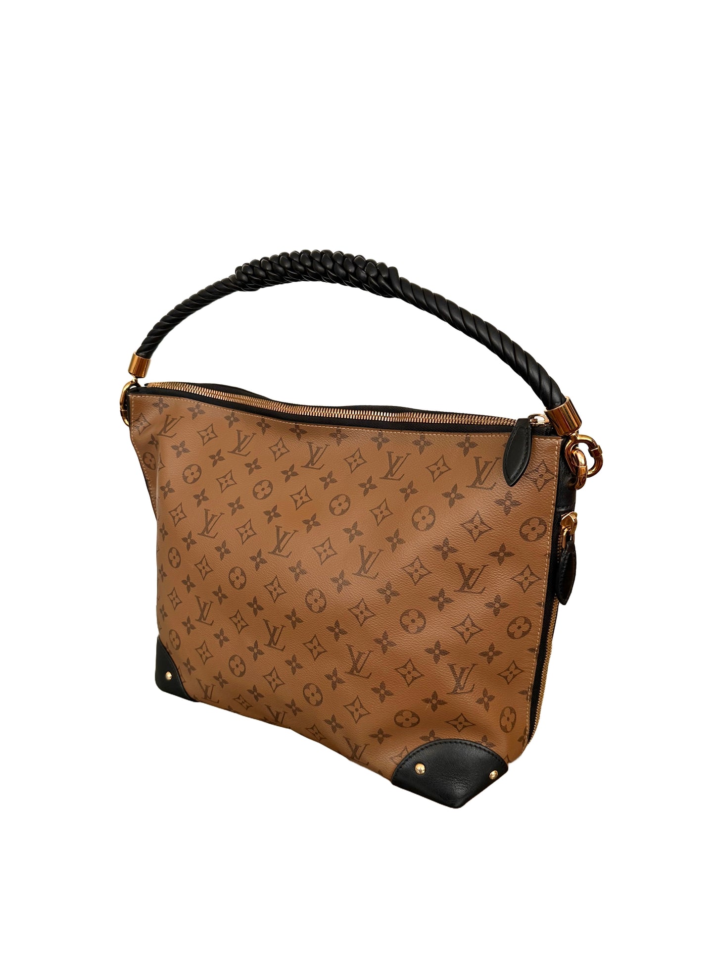 Louis Vuitton Triangle Softy Hobo Reverse Monogram