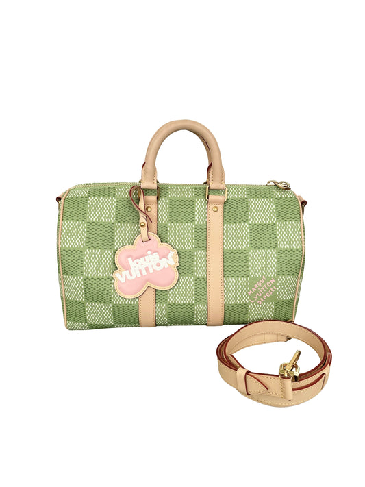 Louis Vuitton Tyler The Creator Keepall Bandouliere 35 Speedy Green Damier Golf