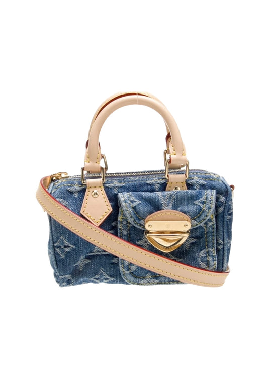 Louis Vuitton Nano Speedy Monogram Denim Remix