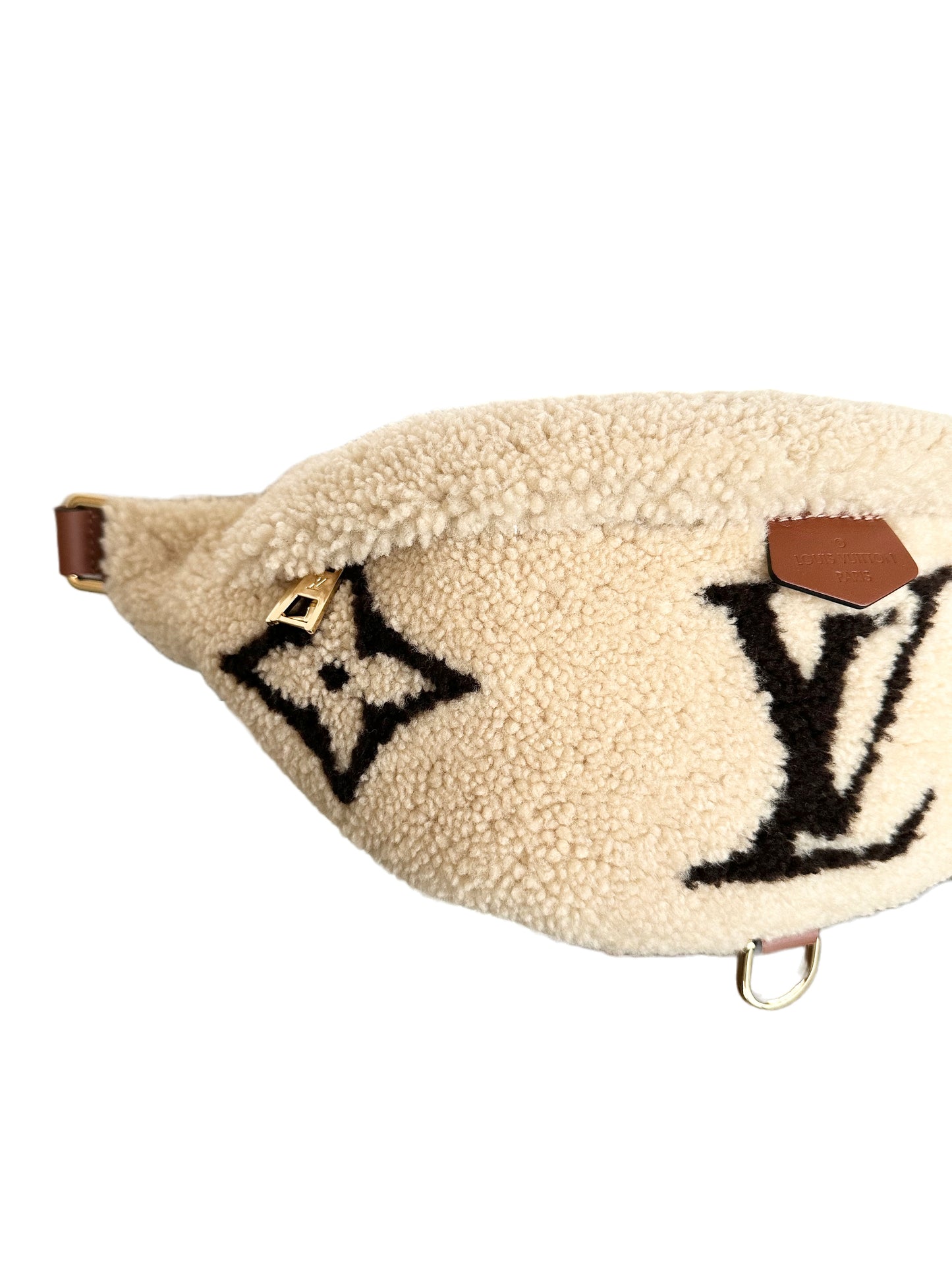 Louis Vuitton Monogram Teddy Fleece Shearling Bumbag Waist Bag