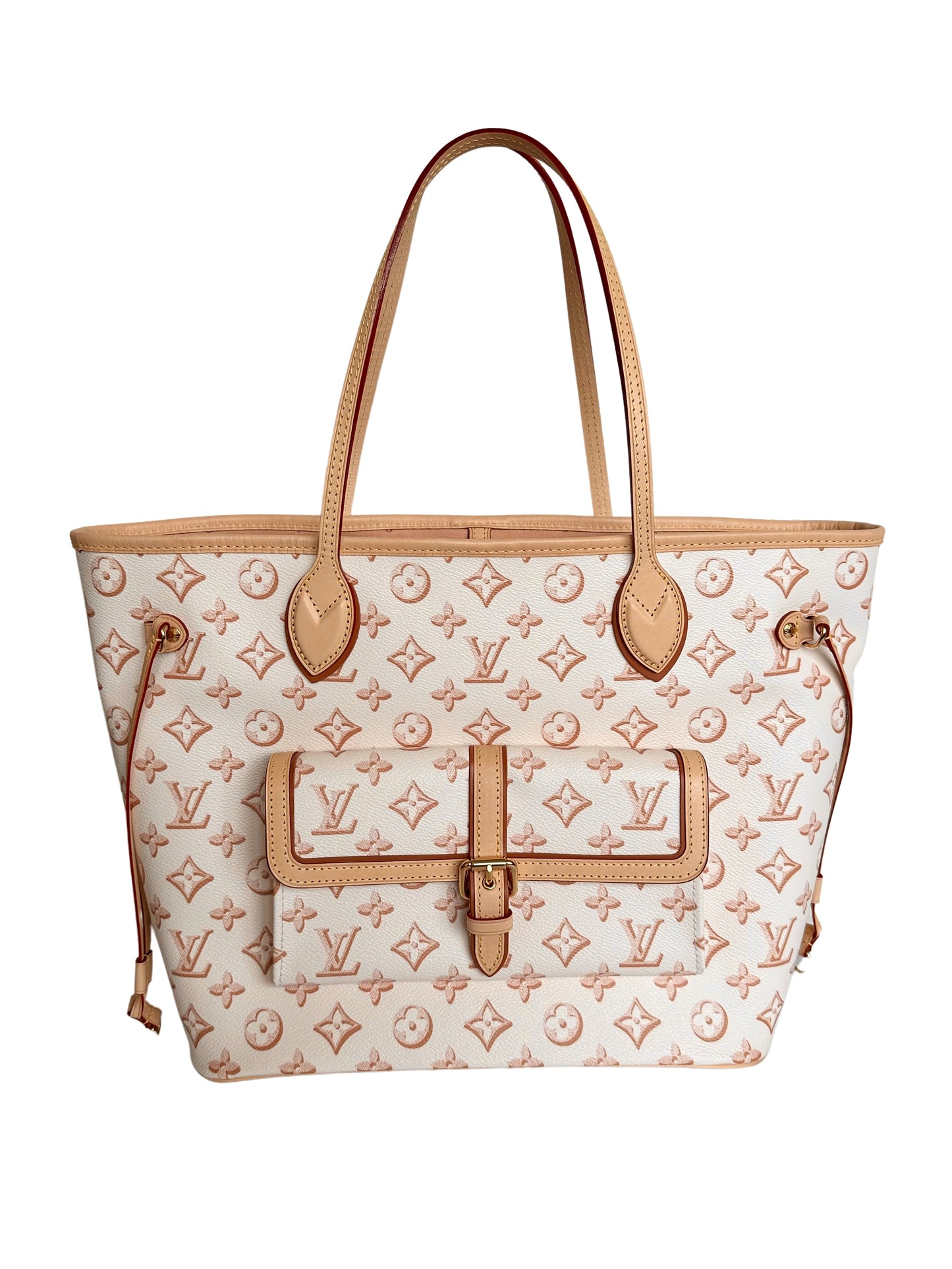 Louis Vuitton Neverfull Tote Fall for You Monogram Canvas MM Beige Clair