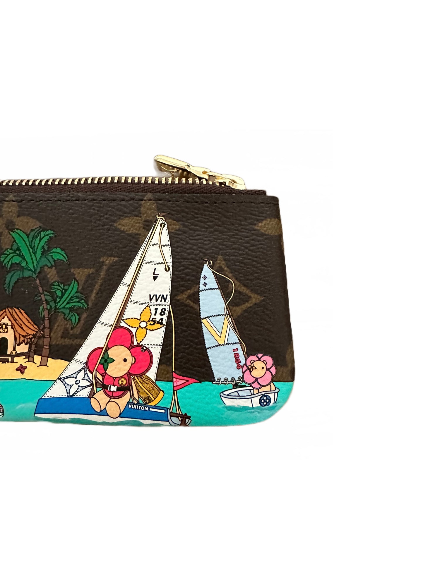 Louis Vuitton Key Pouch Clés Vivienne Sailing Christmas 2023 Holiday Animation